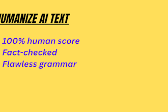 humanize, fact check, and rewrite chatgpt ai content