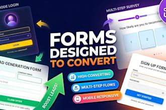 design modern UI UX form pages multi step forms survey forms