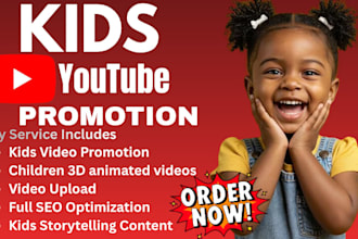 kids youtube video promotion for channel growth and channel monetization