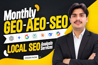 do monthly local SEO, aeo, GEO and ai optimization