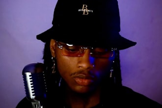 male rapper singer topline or freestyle for edm rnb pop harmony hook rap verse
