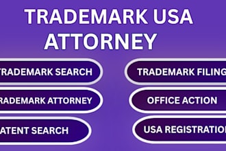 trademark filing , trademark search, patent with USA registration gurantee