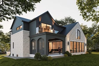 build exterior model in sketchup, apartment interior, photorealistic cgi render