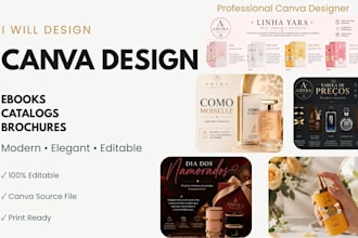 design professional canva ebooks, catalogs and pdfs