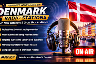 provide professional denmark radio promotion for your song release
