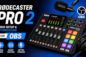 setup and optimize rodecaster pro 2 audio for obs