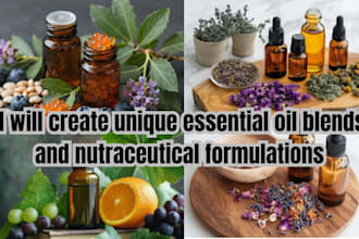 create unique essential oil blends and nutraceutical formulations