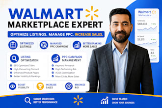 optimize walmart marketplace listing and manage walmart ppc ads