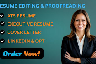 create a professional ats resume CV and cover lette