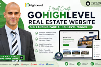 build gohighlevel real estate website ghl lead generation funnel