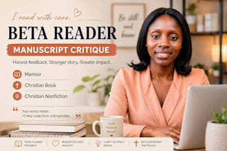 beta read christian memoir nonfiction manuscript critique with detailed feedback