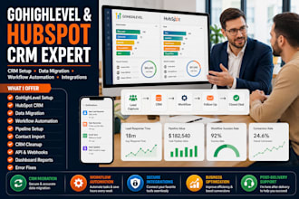 setup gohiglevel hubspot crm workflow setup data migration