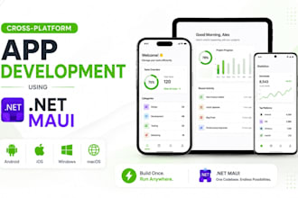 build cross platform android ios app using dot net maui c sharp rest api