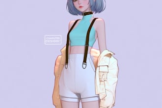 create custom anime art with unique characters and vibrant