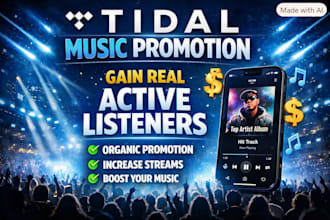 do tidal music promotion, tidal album gain real  active  listeners