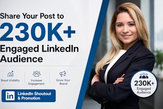share repost promote your content with linkedin 232k audience shoutout