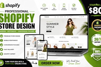 design shopify store shopify website dropshipping store shopify store design