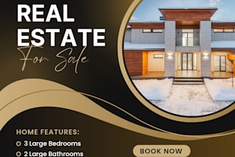 design modern real estate instagram posts for realtors