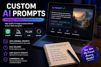 create professional ai image prompts for stunning results