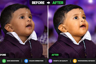 professionally edit and retouch your photos in HD