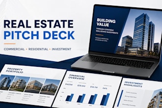 design startup pitch deck powerpoint presentation for investors and fundraising