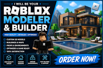 be your roblox modeler and builder