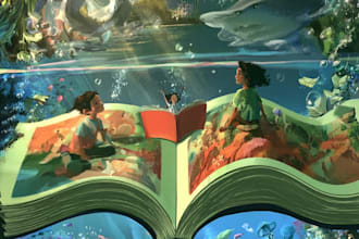 create top quality cartoon characters for childrens books and commercial art