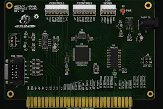 pcb layout and gerber files for arcade, gaming hardware and electronic device
