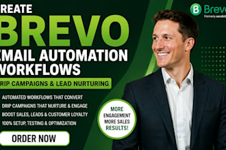 create brevo email automation workflows drip leads nurturing marketing campaign