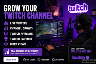 twitch channel live viewers channel growth twitch partner twitch affiliate views