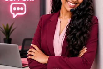 be your live chat support agent