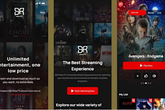develop iptv app for smart TV and mobile with middleware and admin panel