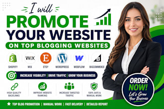promotion shopify wix etsy wordpress webflow bigcommerce top blogging websites