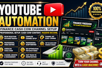 create automated finance cash cow videos, personal finance youtube channel