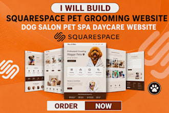 build squarespace pet grooming website dog salon pet spa daycare website
