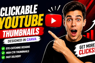 design clickable youtube thumbnails in canva