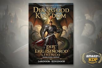 make bestselling fantasy book covers with dragons, warriors and magic
