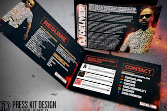 design epk, dj press kit, music press kit, artist epk, speaker sheet, one sheet