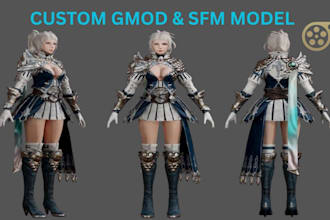 professionally port your 3d character to garrys mod, ld42, sfm, tf2, vrchat