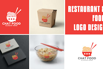design a modern restaurant, café, bakery, and food logo