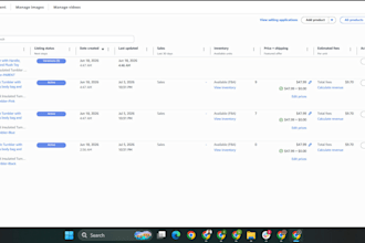 create amazon product listing and variation or fix amazon listing