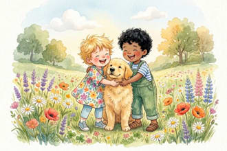 illustrate christian children story book water color story kids illustration