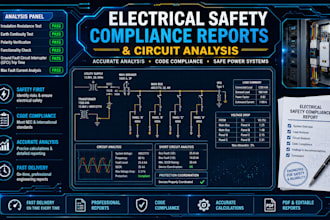 deliver professional electrical compliance reports and power circuit analysis