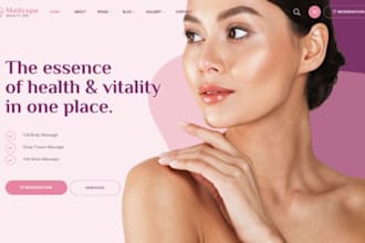 design wix aesthetics website cosmetic clinic botox medspa skincare website