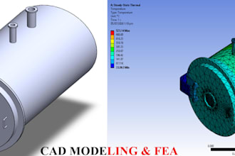 do 2d and 3d cad modeling and fea simulation