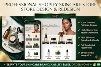 skincare website beauty shopify store cosmetics lipstick spa skincare website