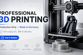 professionally 3d print and ship your model from germany