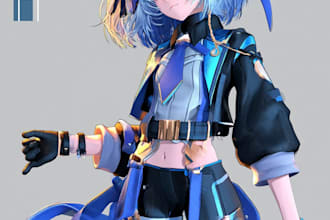 create custom anime art and unique character illustration