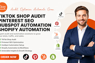 do tiktok shop audit pinterest seo hubspot automation shopify automation