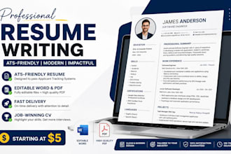 create a professional ats friendly resume and CV